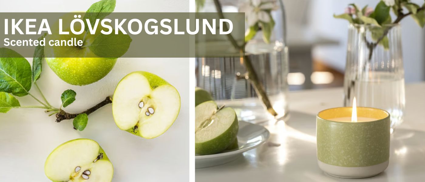 شمع معطر ایکیا مدل IKEA LOVSKOGSLUND